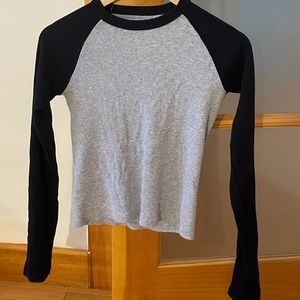 Brandy long sleeve ribbed tee
